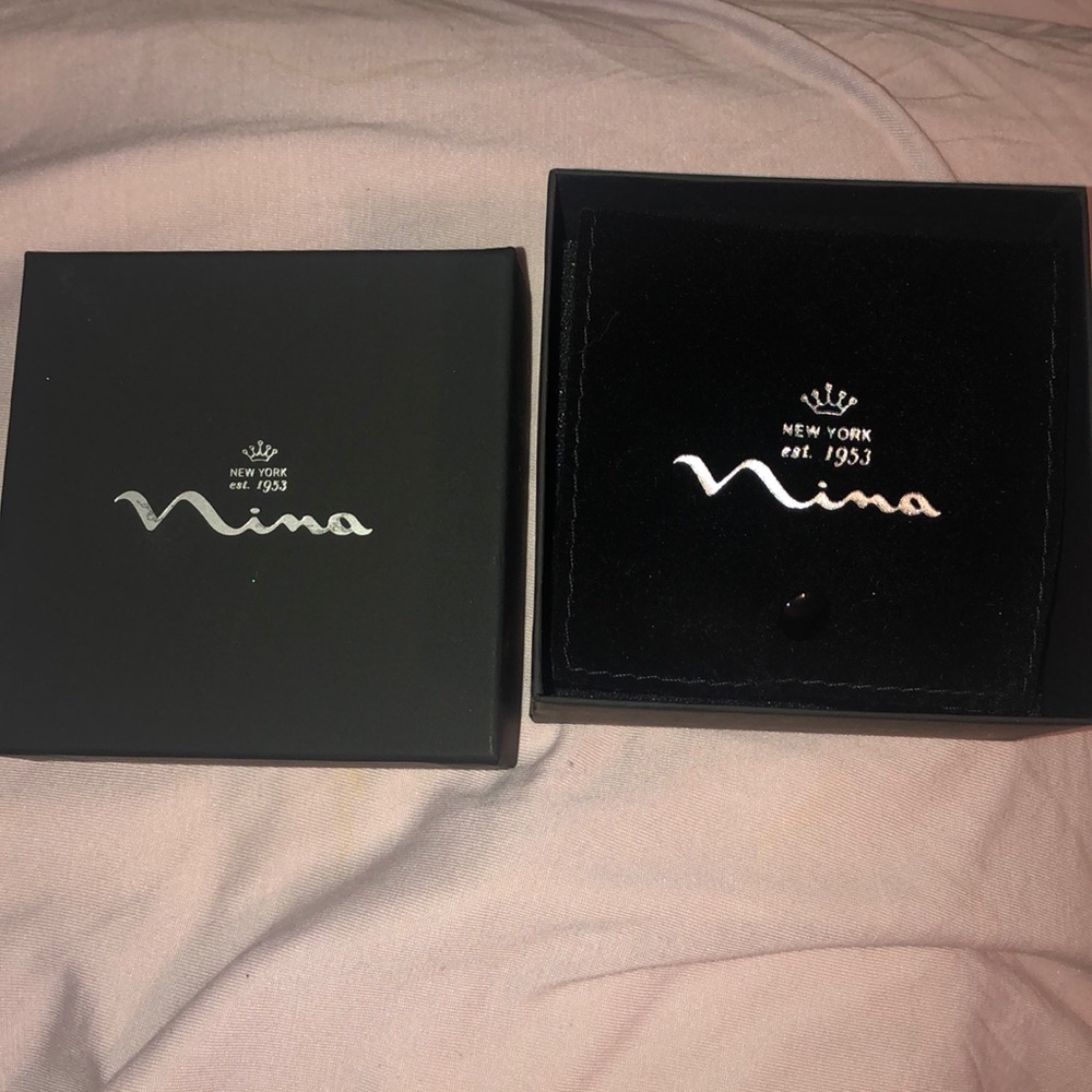 Nina Geo Flower cubic zirconia Studs